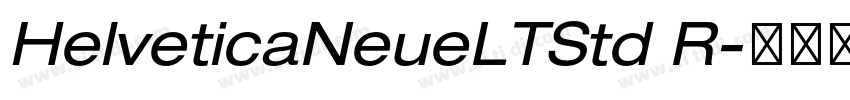 HelveticaNeueLTStd R字体转换